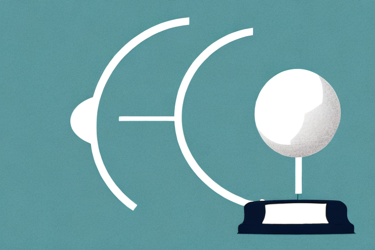 A balanced scale with a football on one side and a magnifying glass on the other